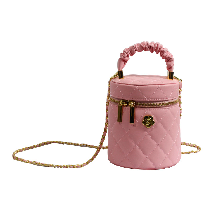 粉色時尚小巧輕便化妝包手拿女包